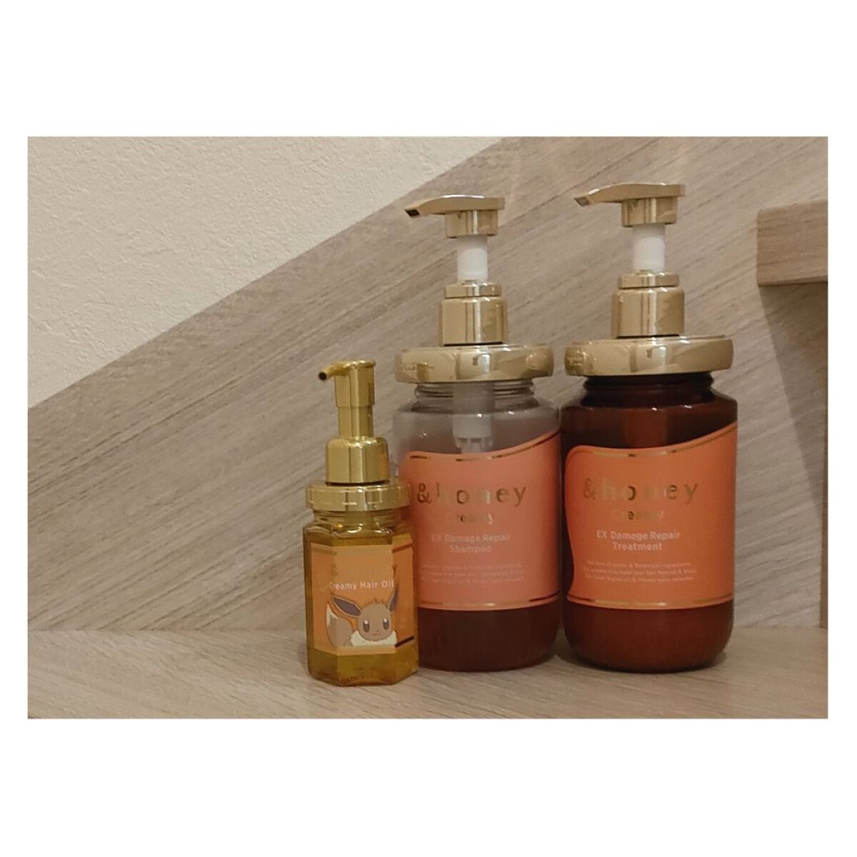 Creamy EXダメージリペアシャンプー1.0/ヘアトリートメント2.0/&honey/市販シャンプーを使ったクチコミ（1枚目）