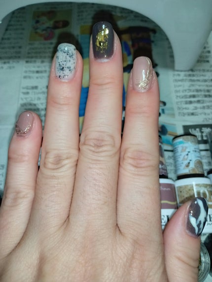 ジェルネイル(ライト対応)/セリア/ジェルネイルを使ったクチコミ(4枚目)