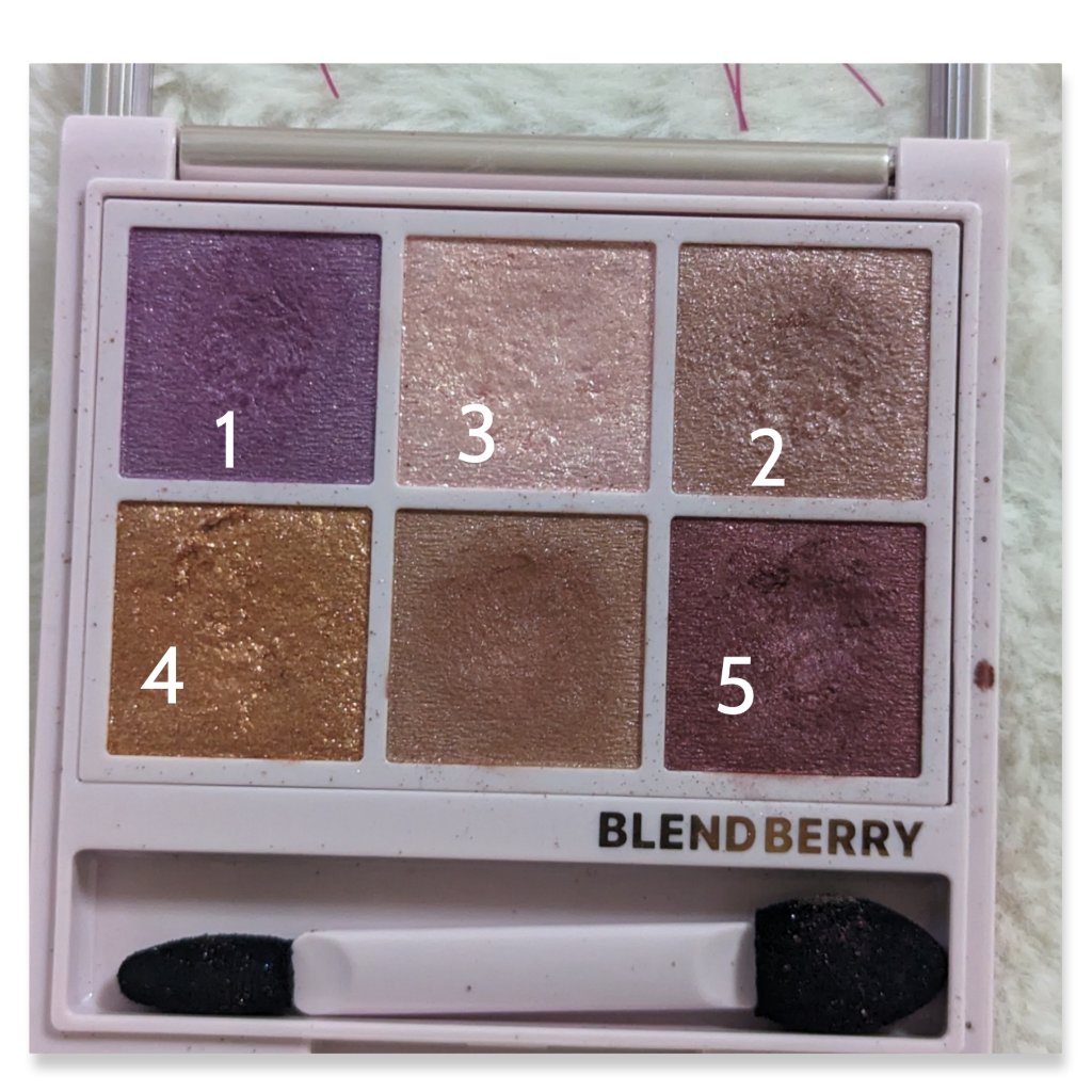 オーラクリエイション 004 プラム＆メタリックウォーム/BLEND BERRY/アイシャドウパレットを使ったクチコミ（3枚目）
