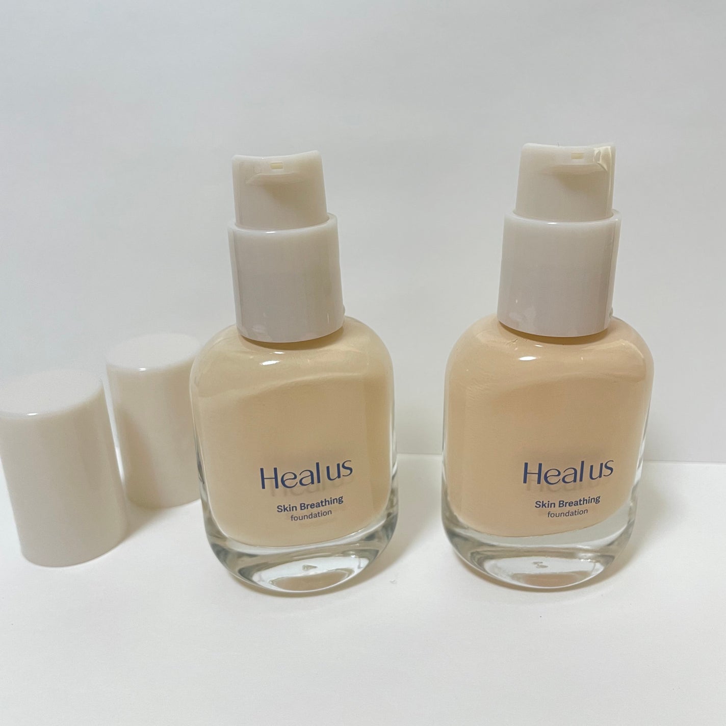 Skin breathing foundation Glow/Healus/リキッドファンデーションを使ったクチコミ(2枚目)