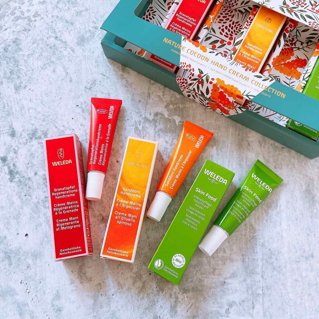 ネイチャーコクーン ハンドクリームコレクション/WELEDA/その他キットセットを使ったクチコミ（2枚目）