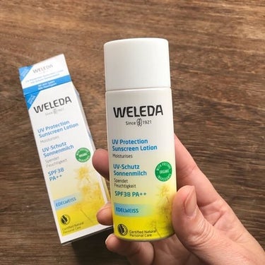 WELEDA エーデルワイス UVプロテクトのクチコミ「冬でも紫外線対策はしっかりしたいもの。

軽いつけ心地の日焼け止めを
探していて、

ヴェレダ.....」（1枚目）