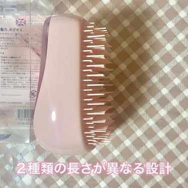 コンパクトスタイラー マットピンククローム/TANGLE TEEZER/ヘアブラシを使ったクチコミ（2枚目）