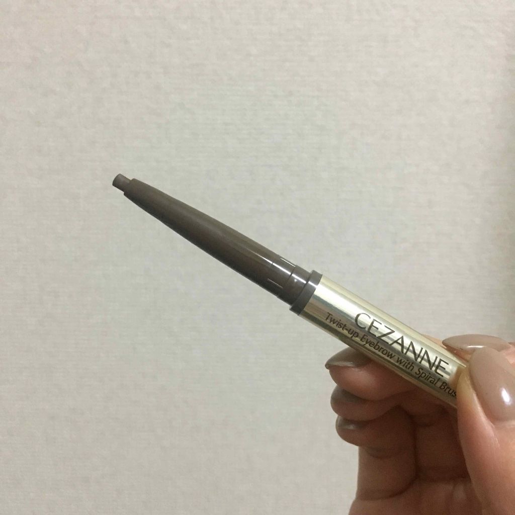 ブラシ付きアイブロウ繰り出し/CEZANNE/アイブロウペンシルを使ったクチコミ(3枚目)