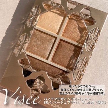 パノラマデザイン アイパレット/Visée/アイシャドウパレットを使ったクチコミ（2枚目）