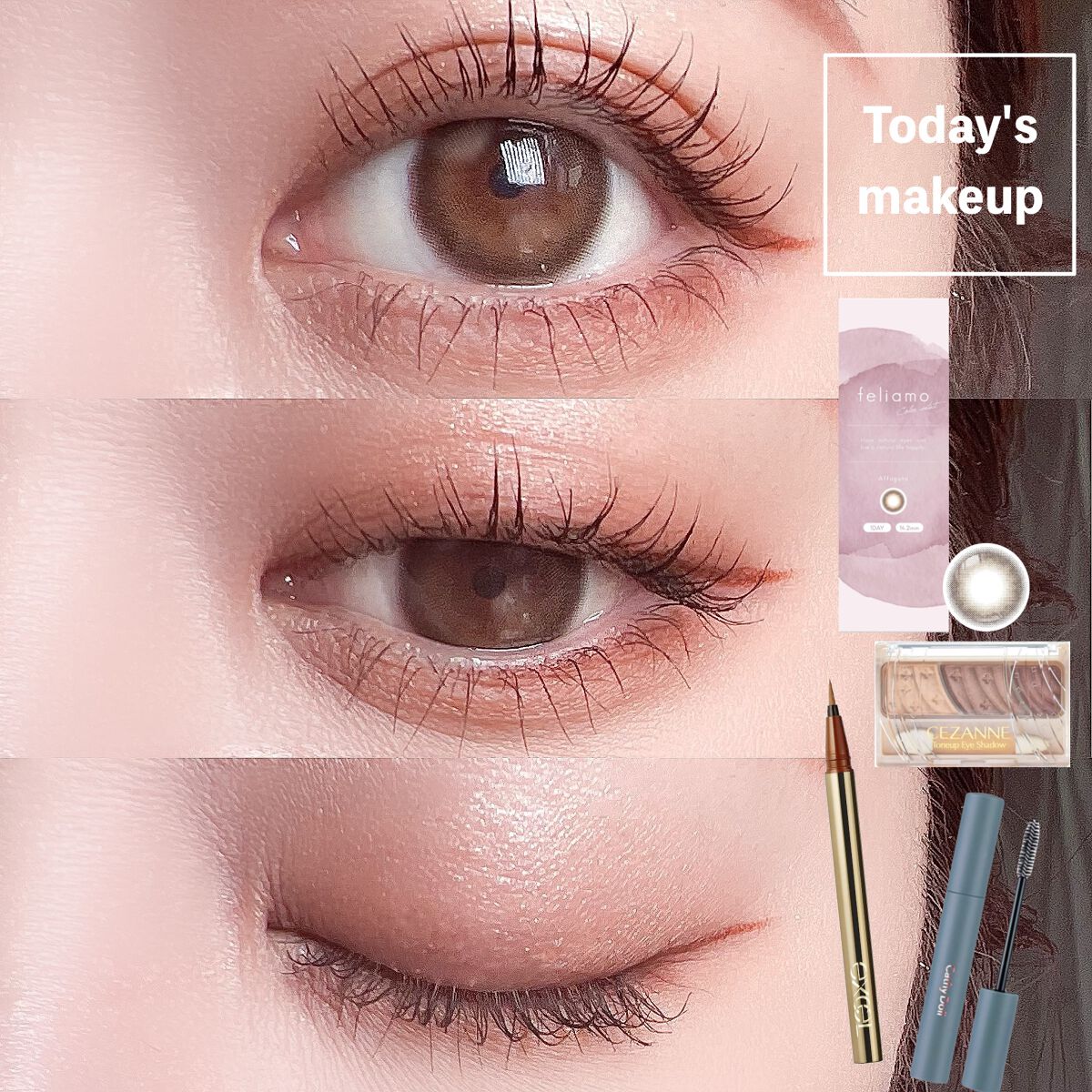 トーンアップアイシャドウ/CEZANNE/アイシャドウパレットを使ったクチコミ（1枚目）