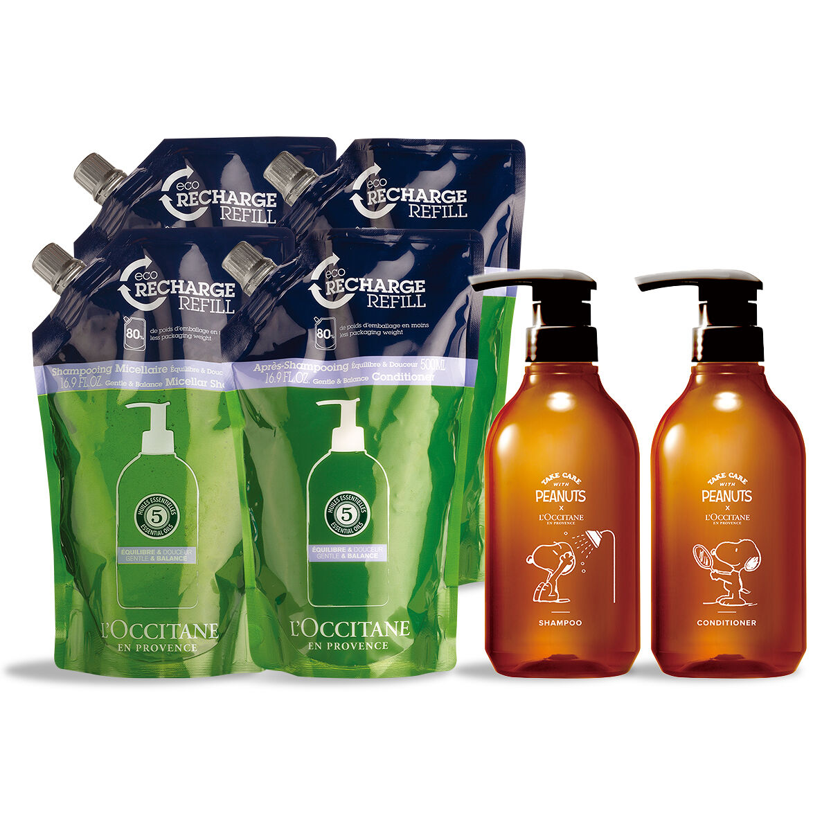 L'OCCITANE SNOOPY ファイブハーブス バランシングレフィルバリュアブル 