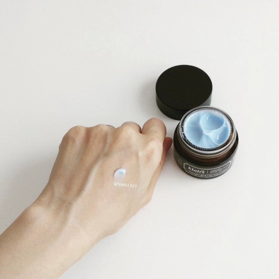 ミッドナイトブルーカーミングクリーム/Klairs/フェイスクリームを使ったクチコミ(3枚目)