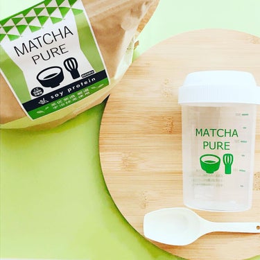 MATCHA PURE（プロテインパウダー）/ピュアパートナー/ドリンクを使ったクチコミ（2枚目）