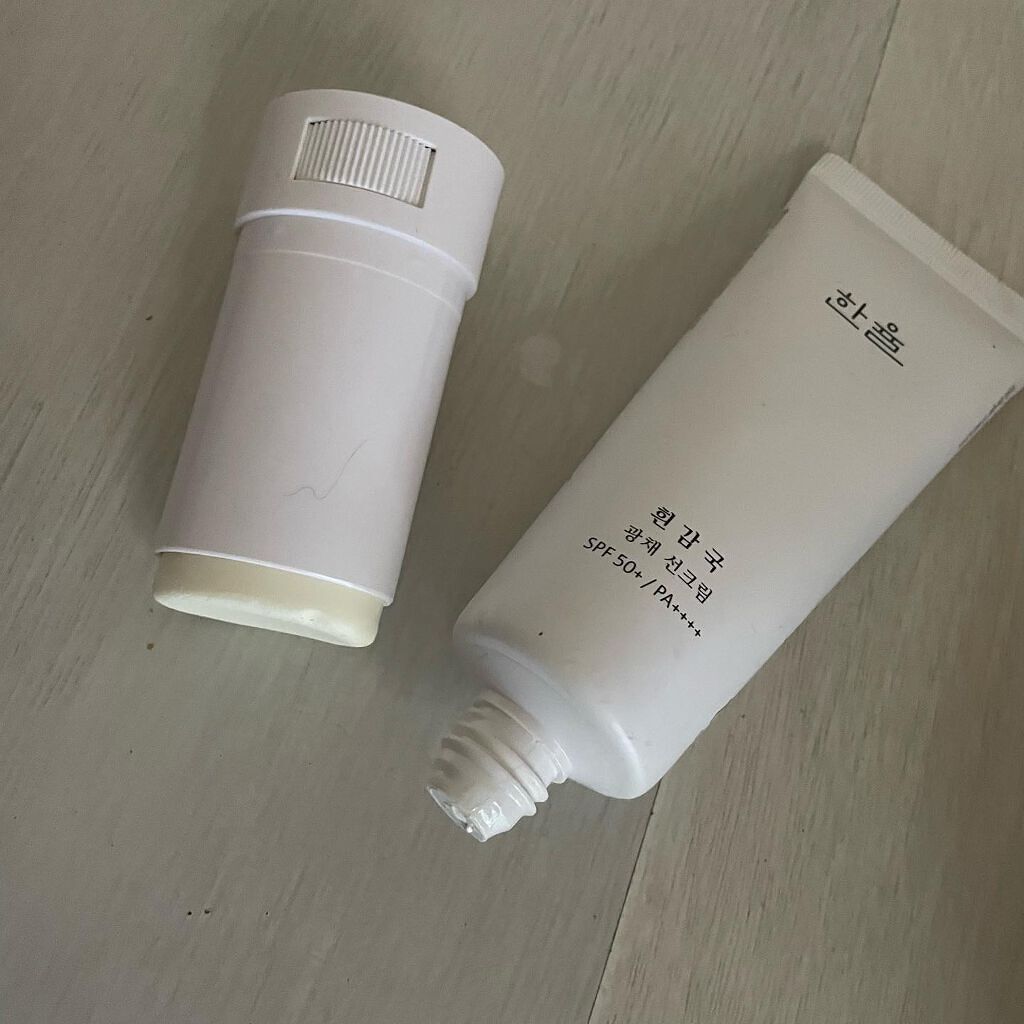 岩菊サラサラ サンスティック/HANYUL(ハンユル)/日焼け止めスティックを使ったクチコミ(2枚目)