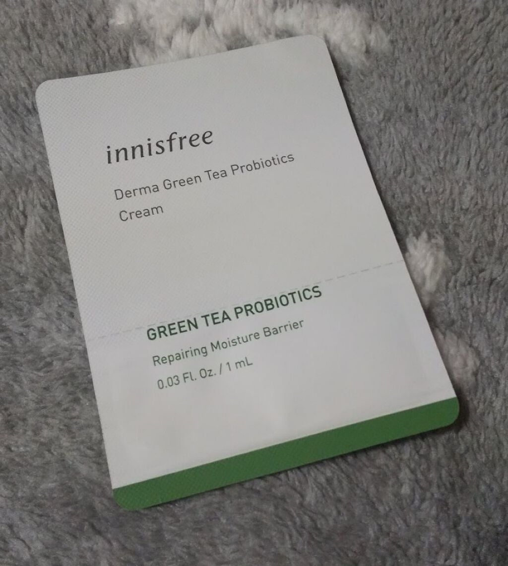 ダーマ グリーンティー プロバイオティクス クリーム/innisfree/フェイスクリームを使ったクチコミ(1枚目)