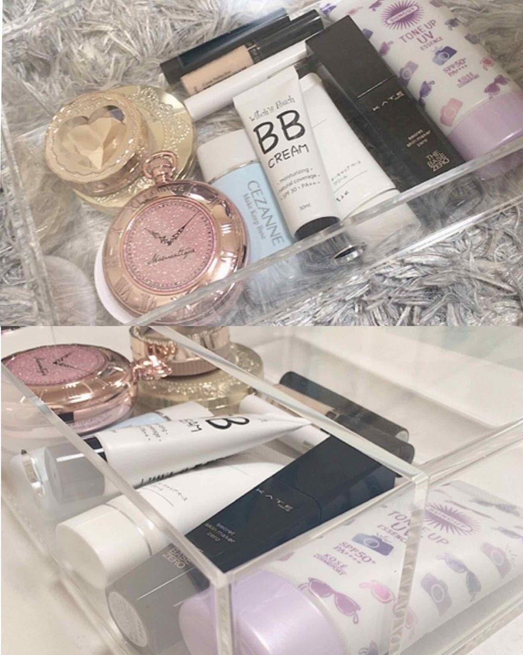 アクリル小物分収納・一段/無印良品/その他化粧小物を使ったクチコミ(2枚目)