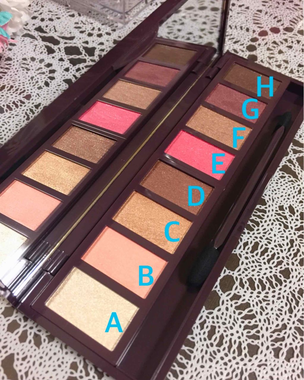 グラマラスリッチ アイパレット (クリスマスコフレ 2018)/Visée/メイクアップキットを使ったクチコミ（1枚目）