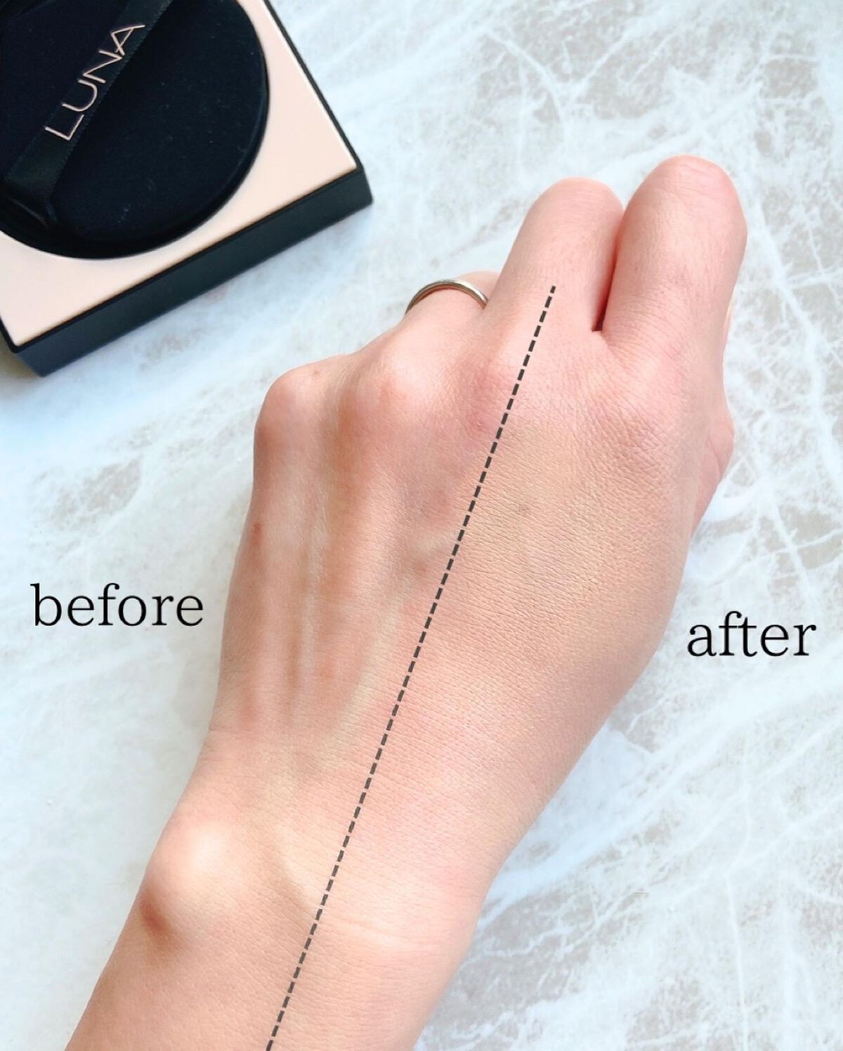 ロングラスティングコンシールフィクシングクッション /LUNA/クッションファンデーションを使ったクチコミ(6枚目)