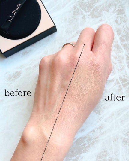 ロングラスティングコンシールフィクシングクッション /LUNA/クッションファンデーションを使ったクチコミ(6枚目)