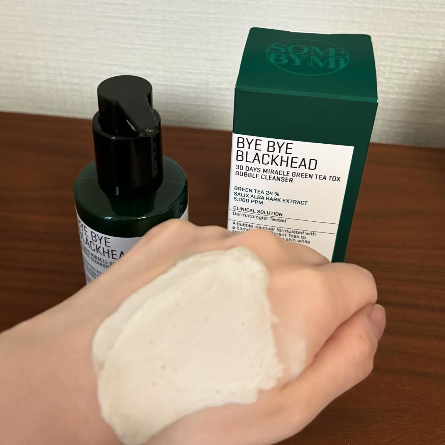 バイバイブラックヘッド グリーンティートックスバブルクレンザー/SOME BY MI/スクラブ・ゴマージュを使ったクチコミ（3枚目）
