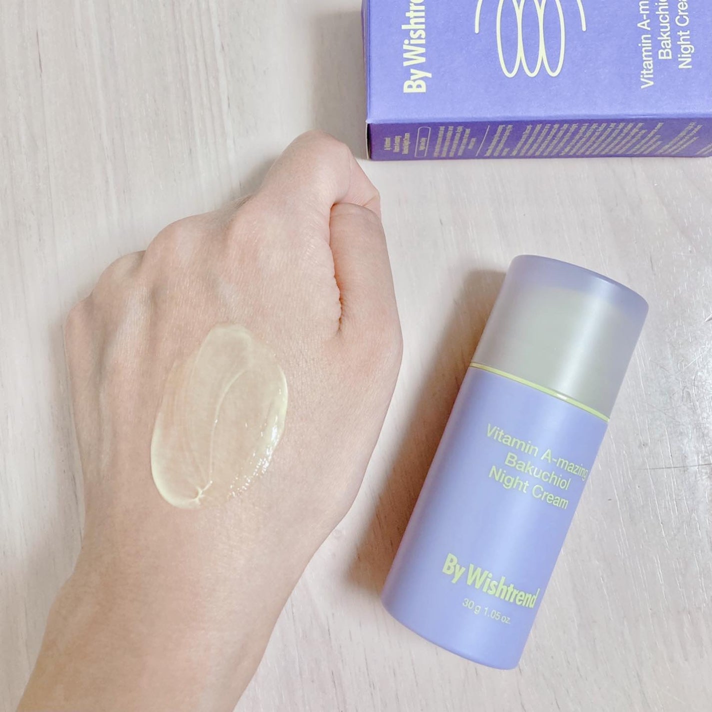 ビタミンA-mazingバクチオールナイトクリーム/By Wishtrend/フェイスクリームを使ったクチコミ(3枚目)