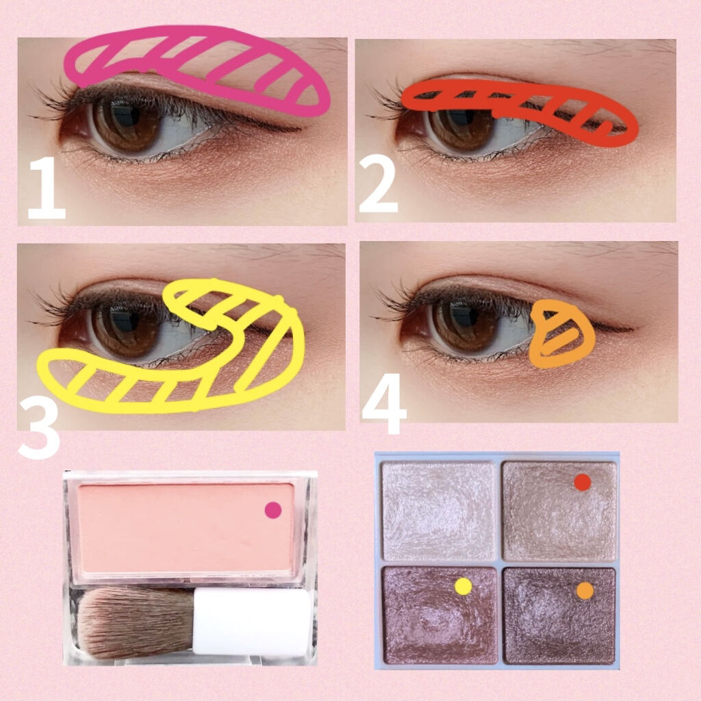 パウダー チーク/ちふれ/パウダーチークを使ったクチコミ（3枚目）