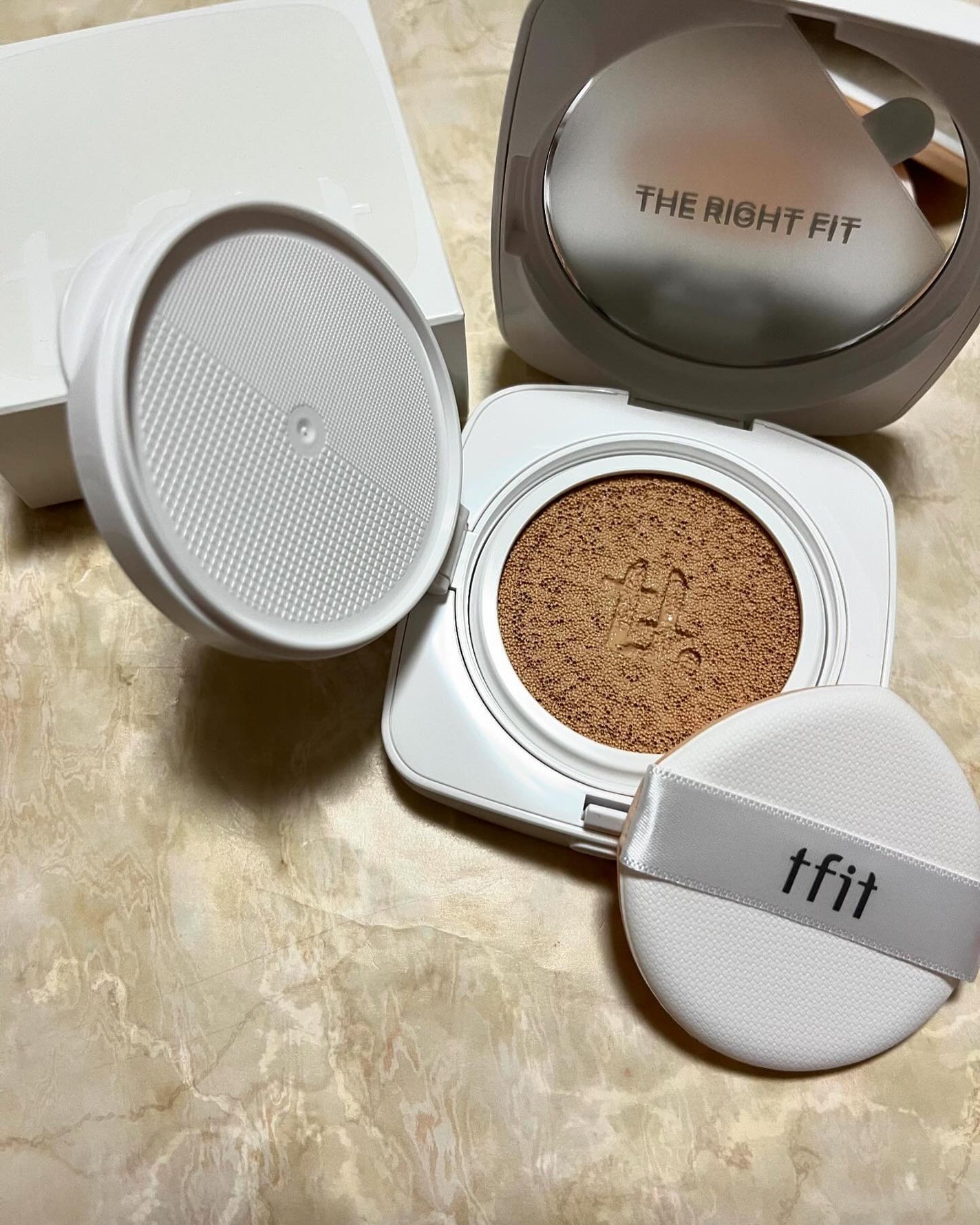 レイヤリングフィットカバークッションEX/TFIT/クッションファンデーションを使ったクチコミ(1枚目)