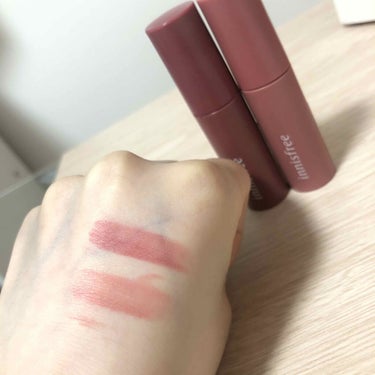 ビビッドコットン インクティント 7/innisfree/口紅を使ったクチコミ（2枚目）