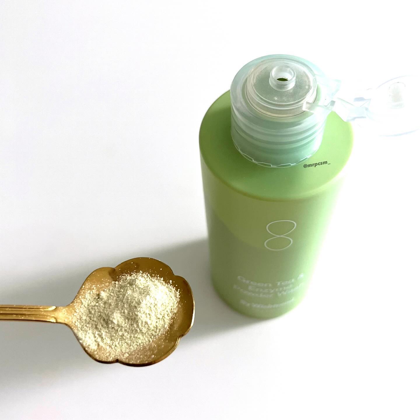 グリーンティー&エンザイムパウダーウォッシュ/By Wishtrend/洗顔パウダーを使ったクチコミ（2枚目）