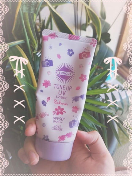 トーンアップUV エッセンス/サンカット®/日焼け止めローションを使ったクチコミ(1枚目)