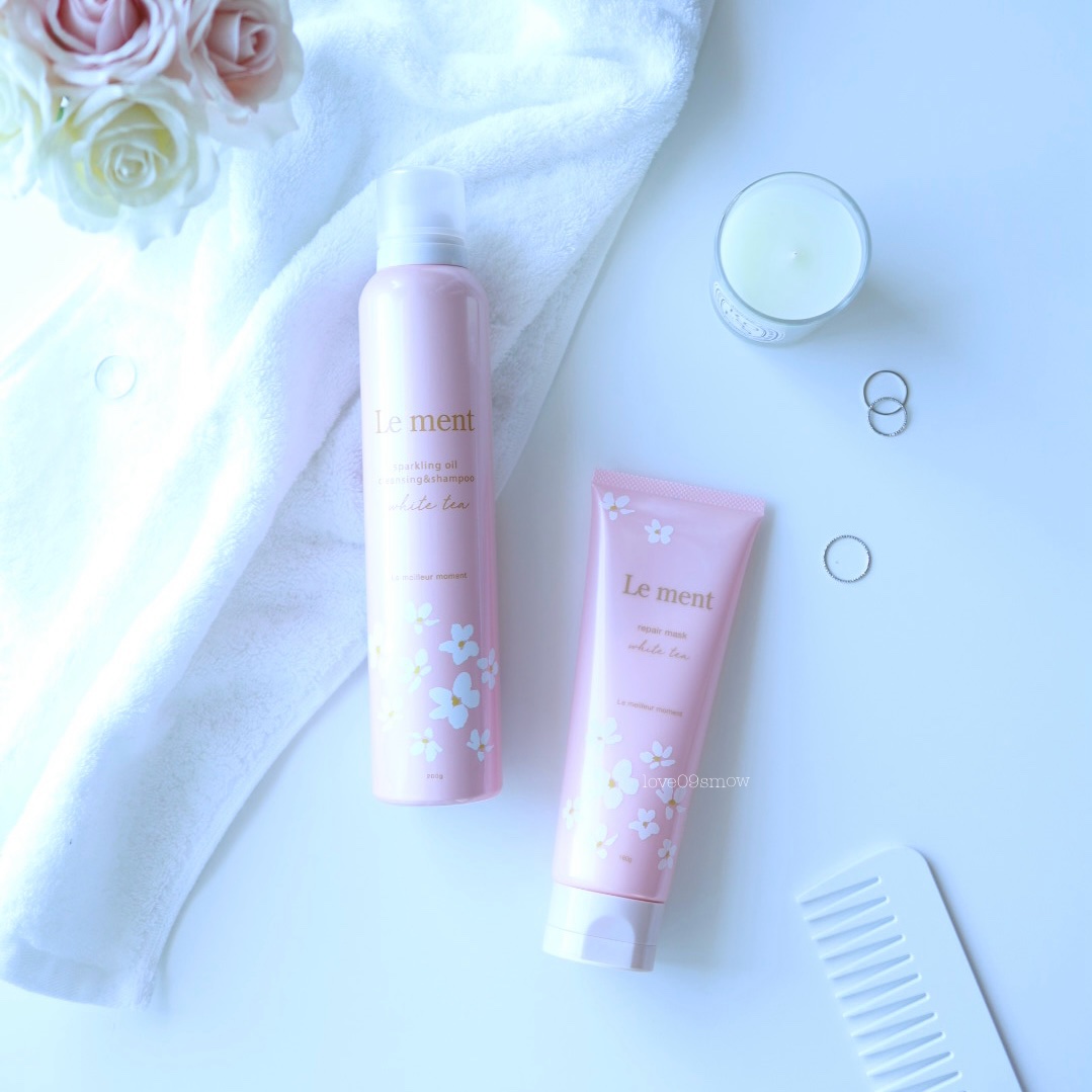 ルメント　スパークリングオイル　クレンジング&シャンプー　ホワイトティー/Le ment/市販シャンプーを使ったクチコミ（1枚目）