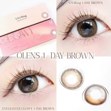 ＼春に使いたいフェミニンカラコン2選🌸／

‪⿻‬OLENS

【⠀ViVi Ring 1day ブラウン 】  

1DAY(1箱10枚入り)
DIA14.2mm 着色直径 13.0mm 含水率 48