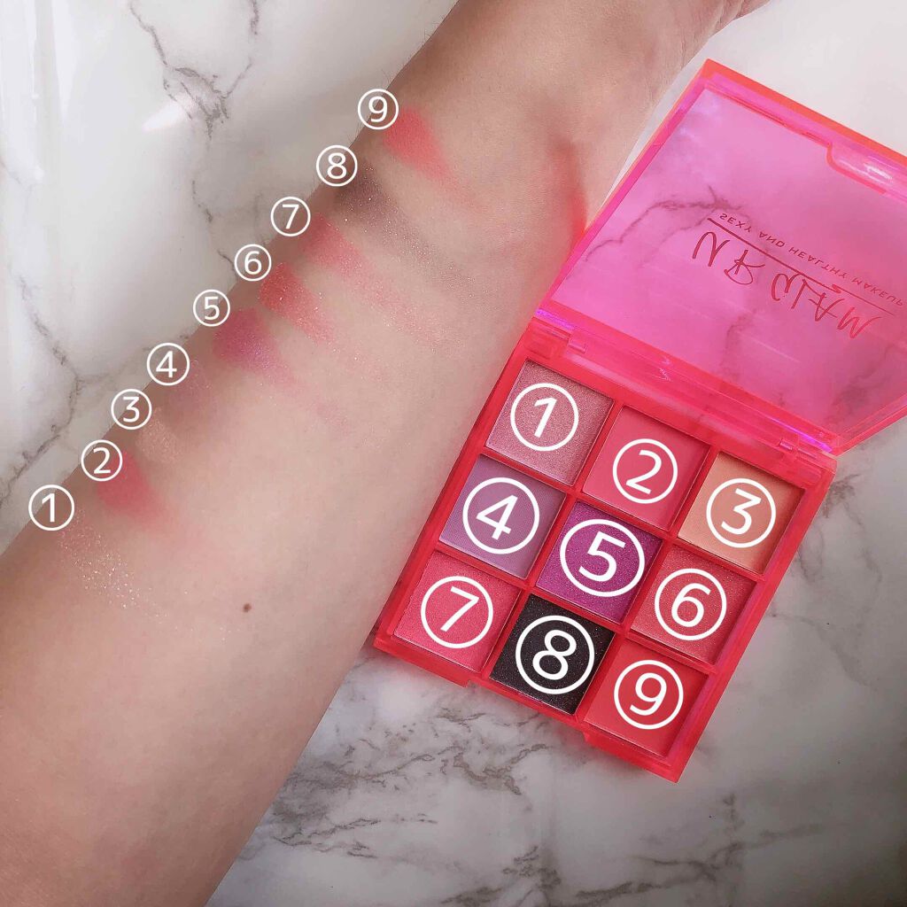 UR GLAM BLOOMING EYE COLOR PALETTE/U R GLAM/アイシャドウパレットを使ったクチコミ(1枚目)