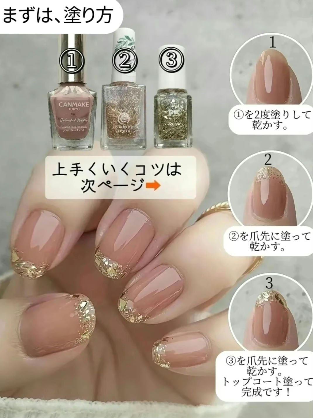 カラフルネイルズ/キャンメイク/マニキュアを使ったクチコミ（2枚目）