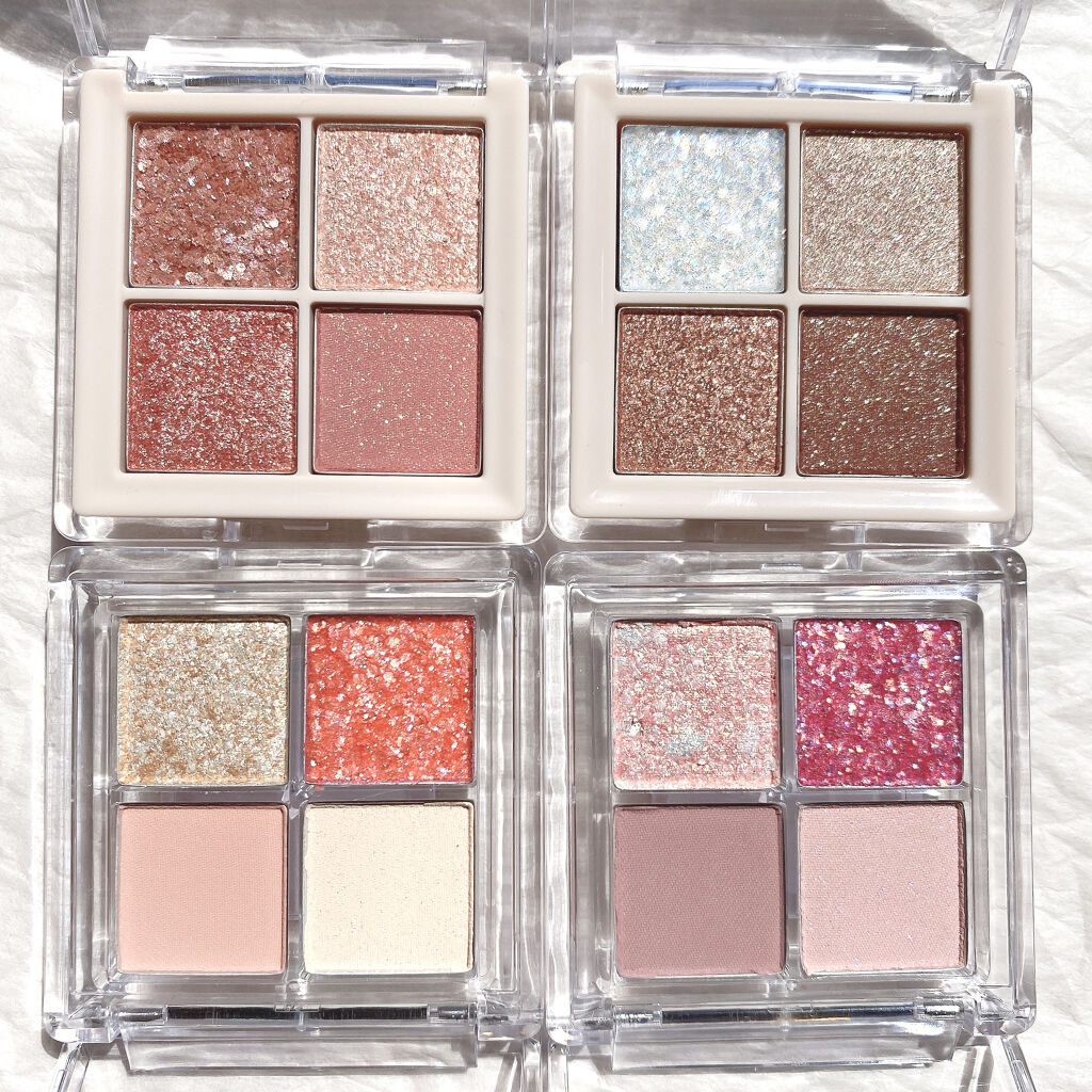 TWINKLE POP Pearl Flex Glitter Eye Palette ヘイ、コーラル/CLIO/アイシャドウパレットを使ったクチコミ（2枚目）