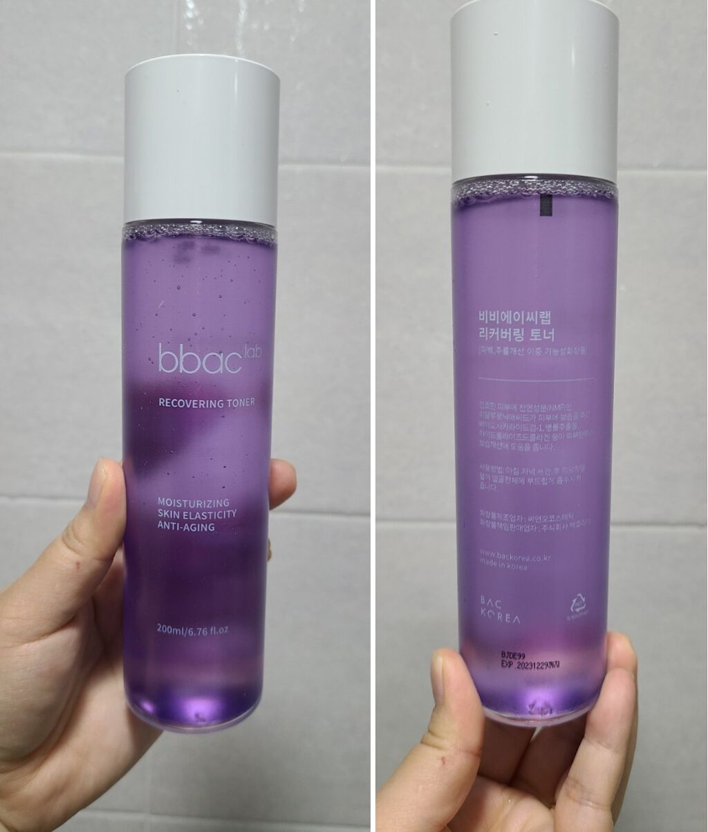 RECOVERING TONER/BBACLAB/化粧水を使ったクチコミ（1枚目）