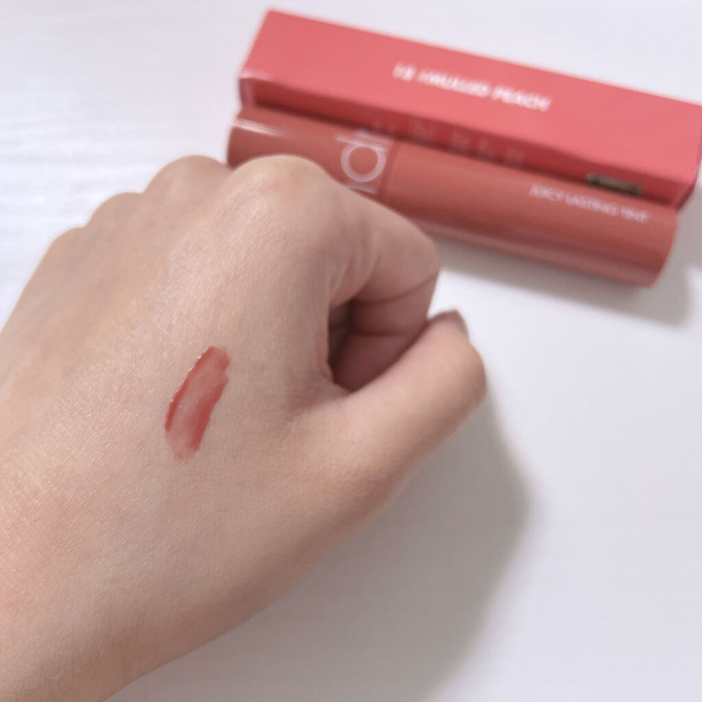 ジューシーラスティングティント/rom&nd/リップティントを使ったクチコミ（3枚目）