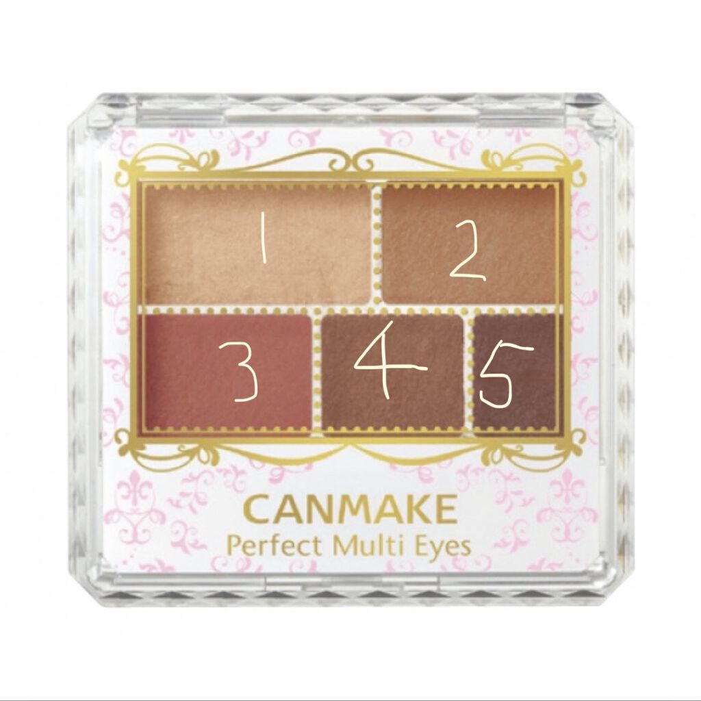 パーフェクトマルチアイズ/キャンメイク/アイシャドウパレットを使ったクチコミ（2枚目）