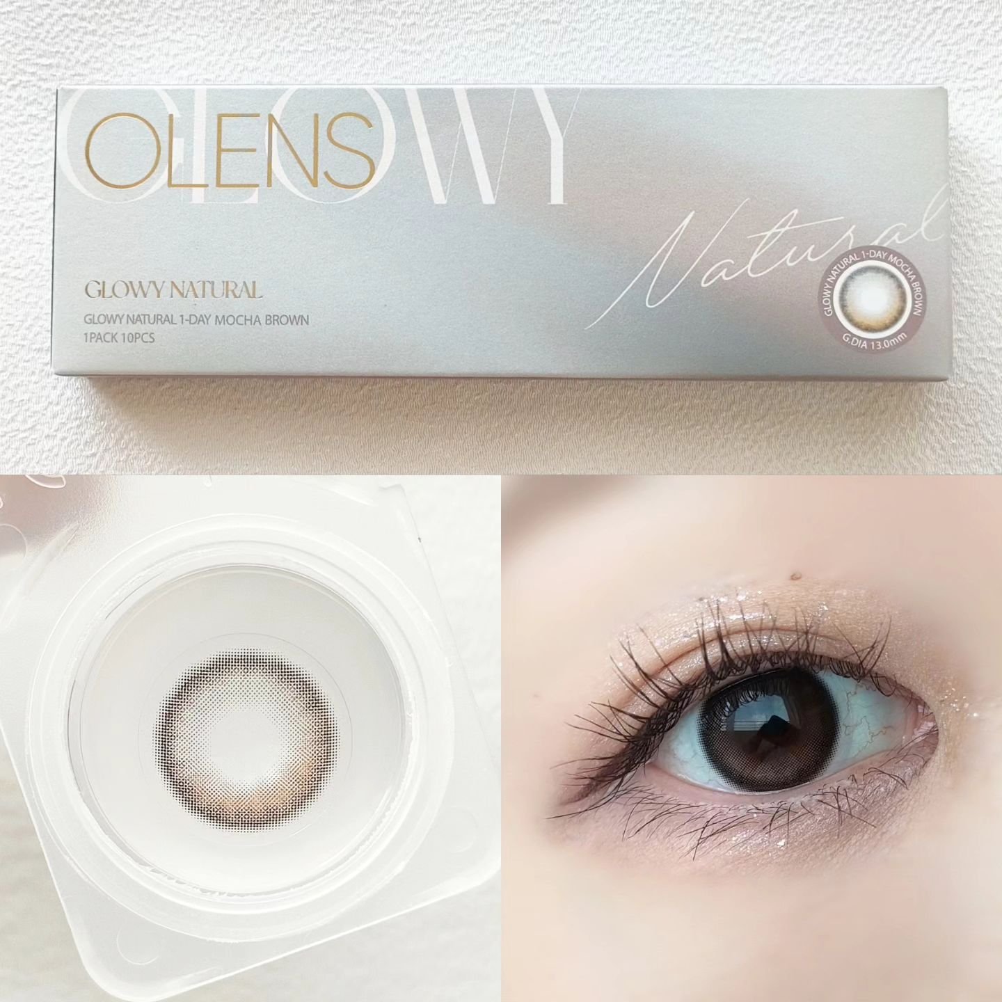 Glowy 1day/OLENS/ワンデー（１DAY）カラコンを使ったクチコミ（2枚目）