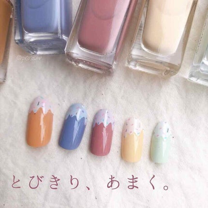 #シンプル秋ネイルのネイルデザイン