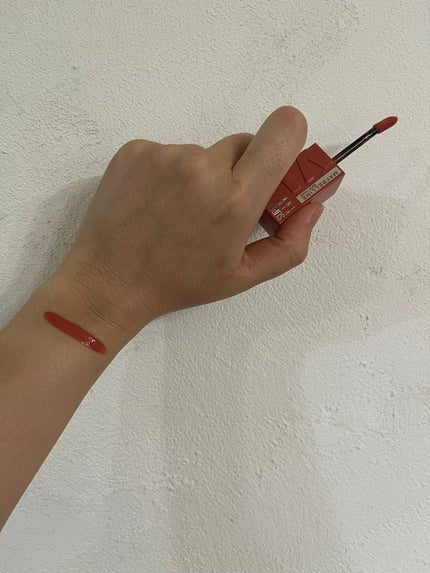 SPステイ ヴィニルインク 105 幸運なオランジェット/MAYBELLINE NEW YORK/口紅を使ったクチコミ(3枚目)