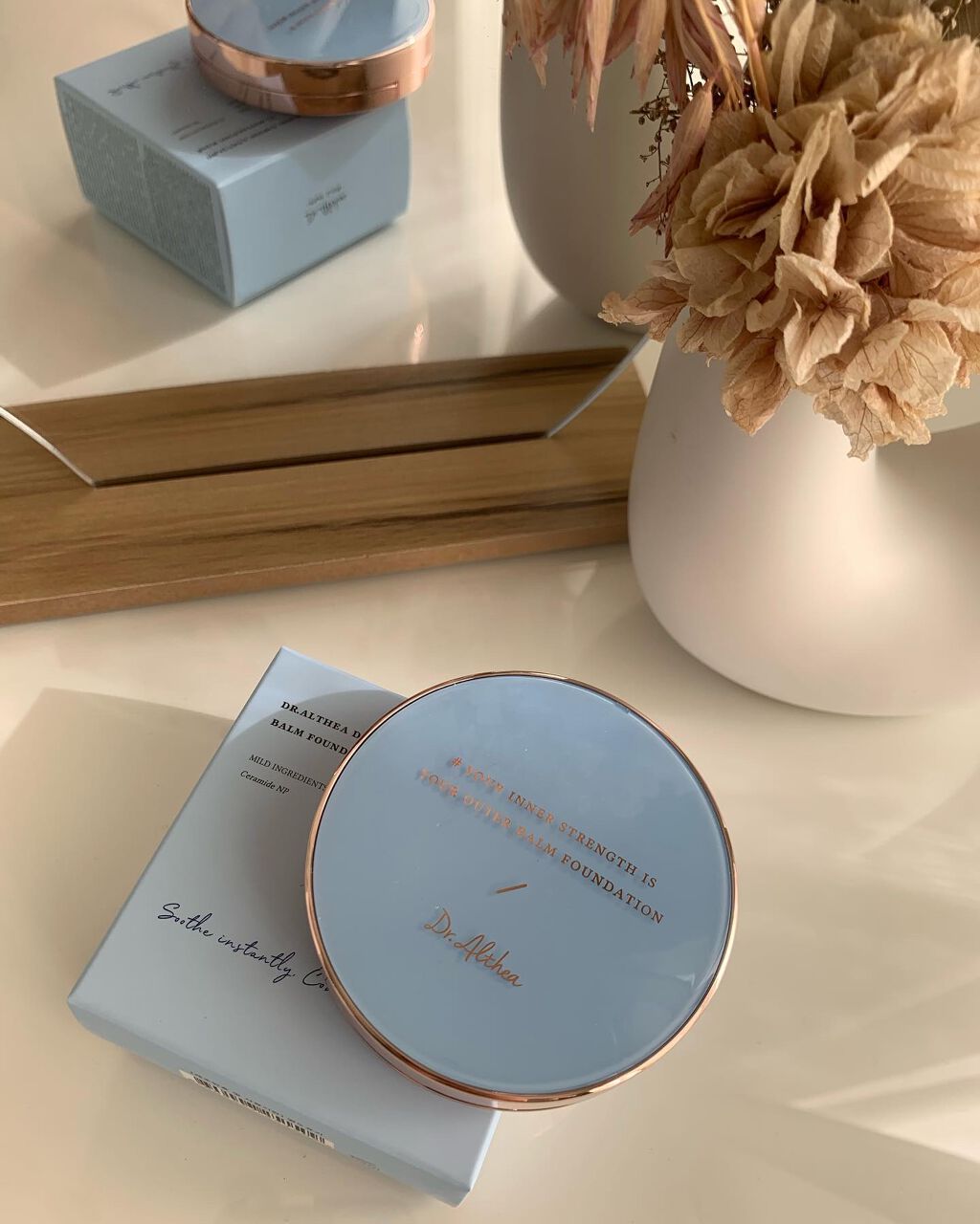 ダブル セラム バーム ファンデーション/Dr.Althea/クリーム・エマルジョンファンデーションを使ったクチコミ（1枚目）