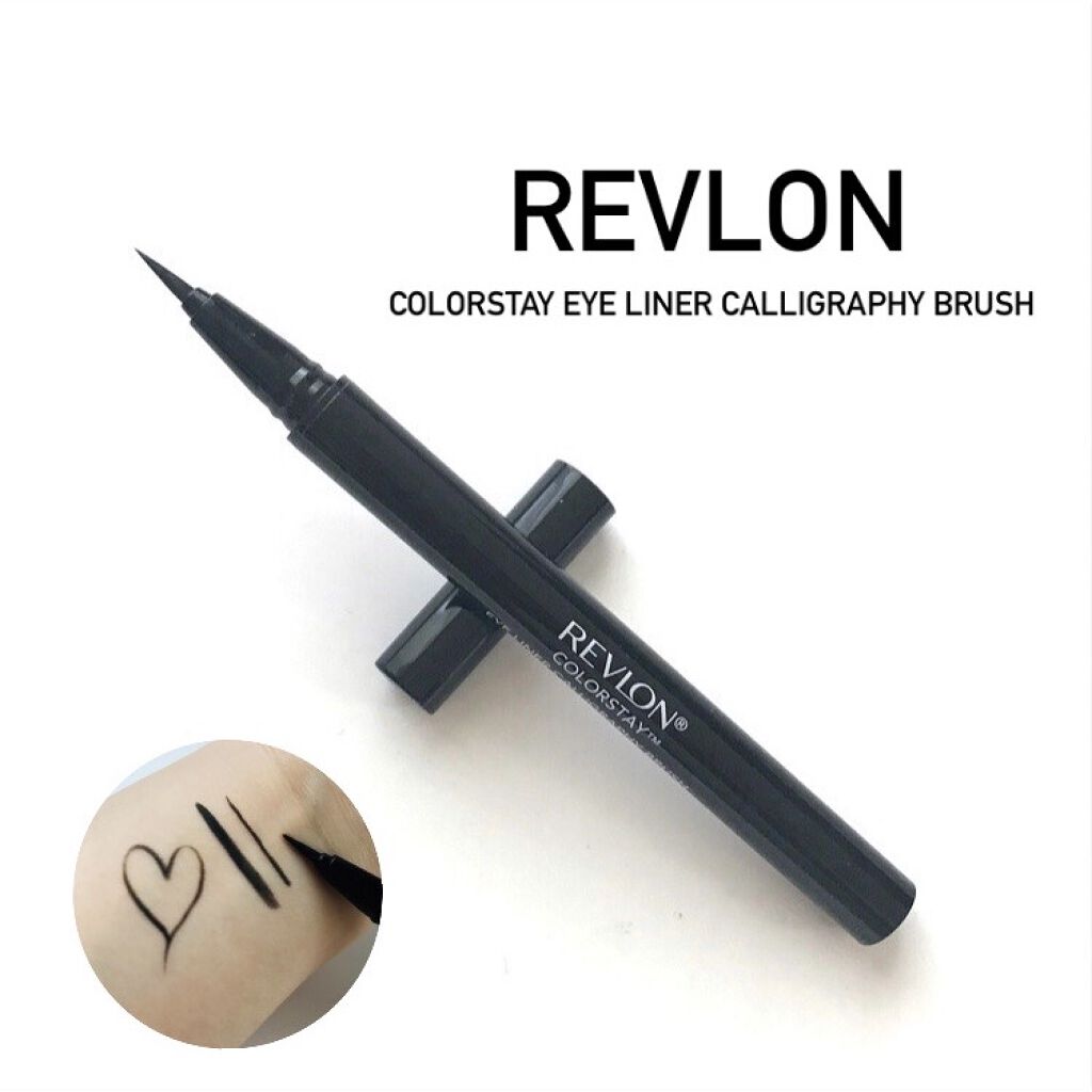 カラーステイ アイライナー カリグラフィー スリム&シャープ/REVLON/リキッドアイライナーを使ったクチコミ（1枚目）