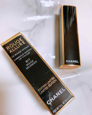 🎄こゆのクリスマスコスメ10弾〜CHANEL

●ルージュ アリュール
【817 ルージュ スプランディッド】

⚠️3枚目にメイク画像あり、唇のアップ画像あるため苦手な方は避けてくださいね

こんばん