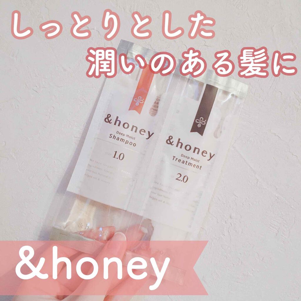ディープモイスト シャンプー1.0/ヘアトリートメント2.0/&honey/市販シャンプーを使ったクチコミ(1枚目)