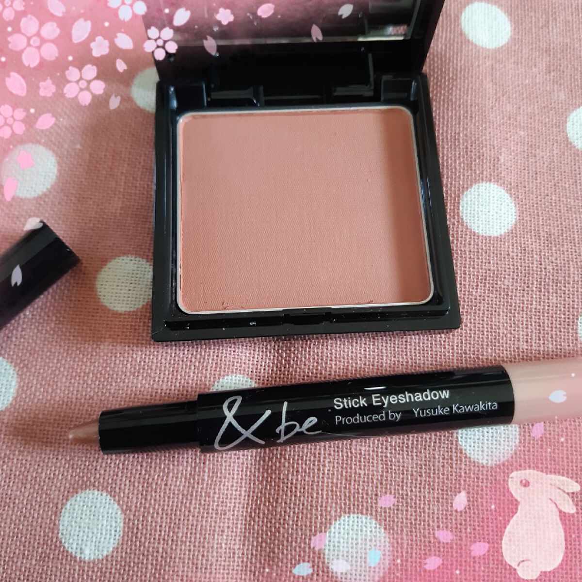 プレストチーク/＆be/パウダーチークを使ったクチコミ（1枚目）