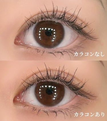 EyeTeen Choco Brown(アイティーンチョコブラウン)/OLENS/カラーコンタクトレンズを使ったクチコミ（3枚目）