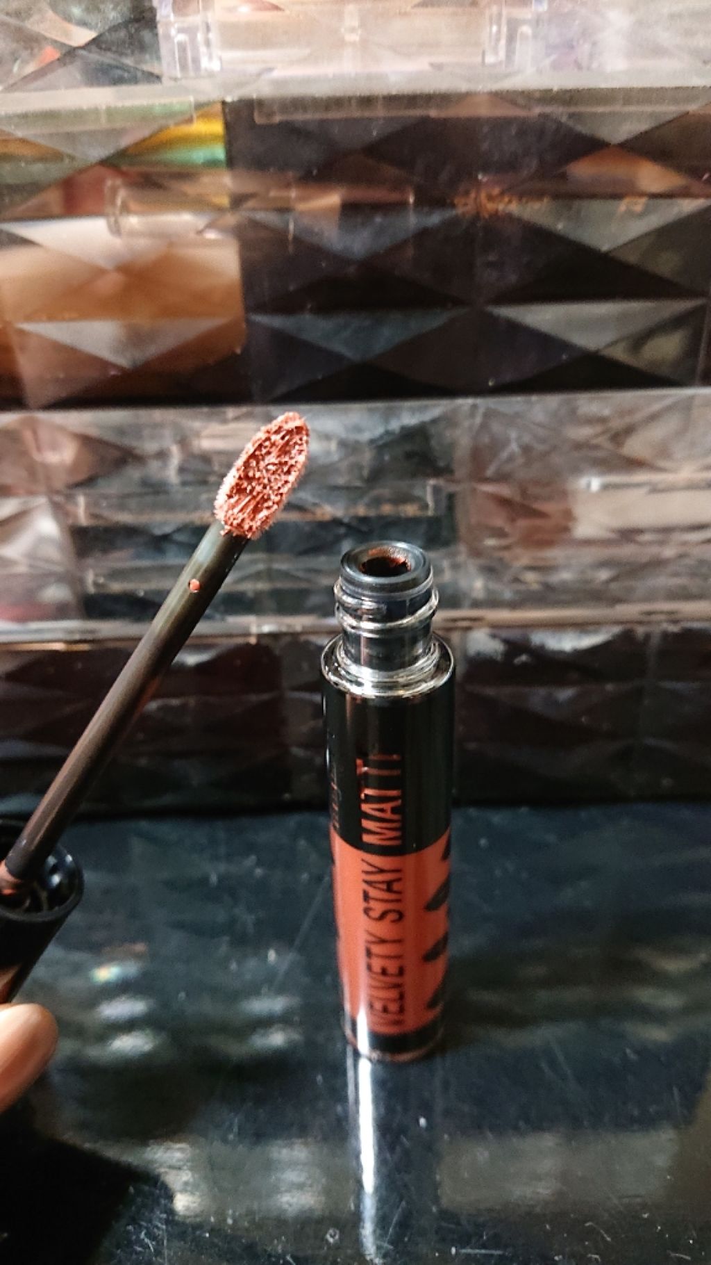 ベルベティ ステイ マット/リンメル ロンドン/口紅を使ったクチコミ（1枚目）