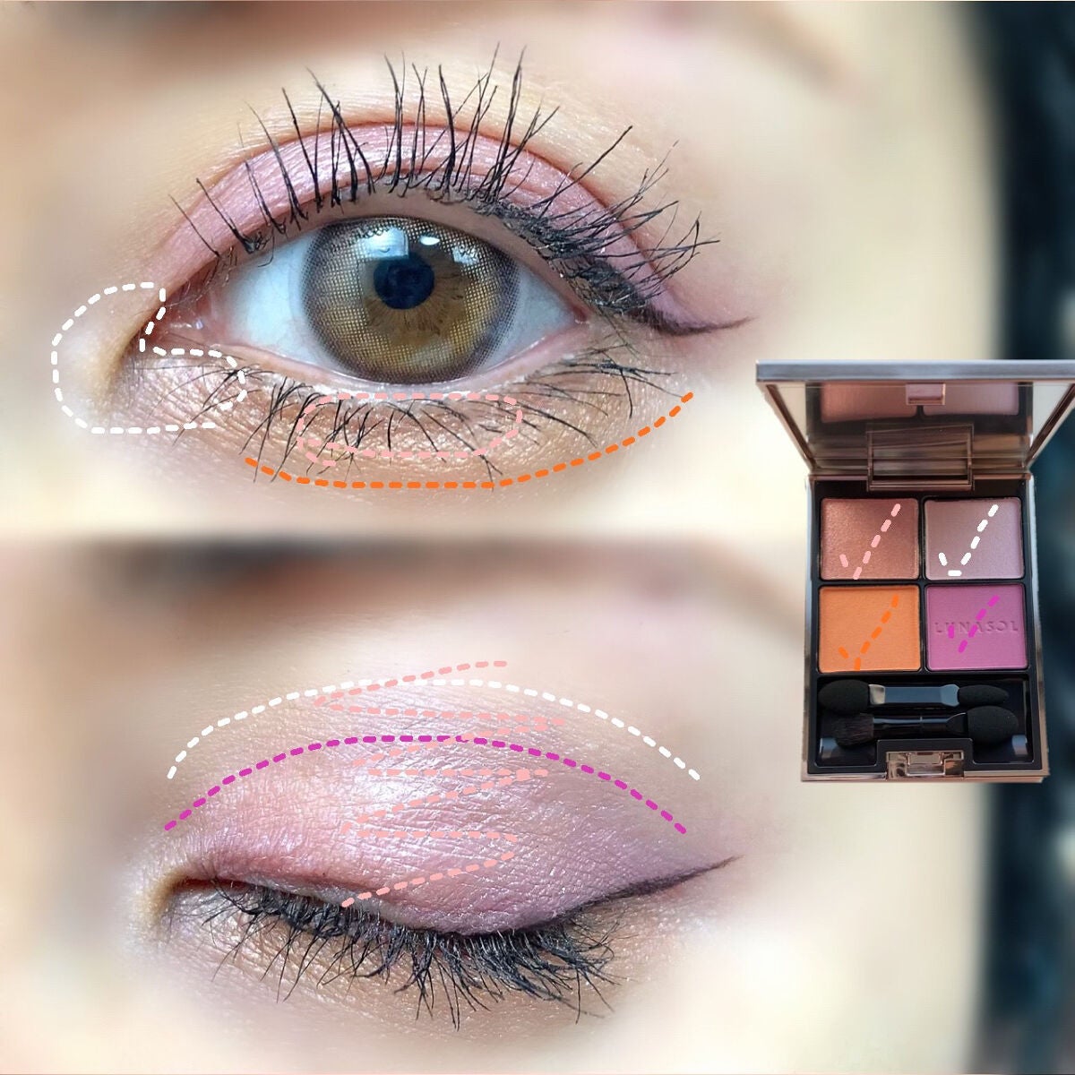 アイカラーレーション/LUNASOL/アイシャドウパレットを使ったクチコミ(3枚目)