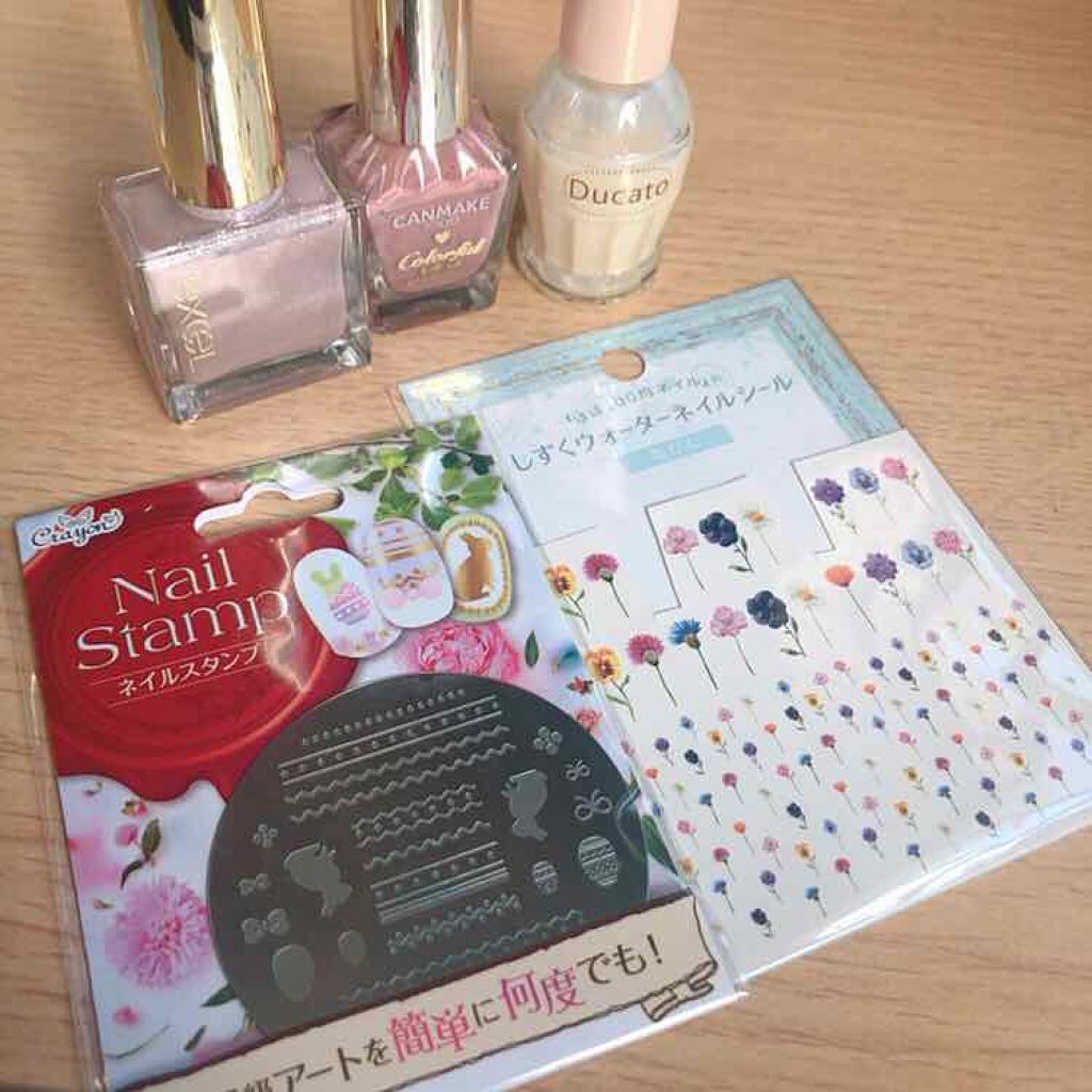 しずくネイルシール/キャンドゥ/ネイルシールを使ったクチコミ（1枚目）