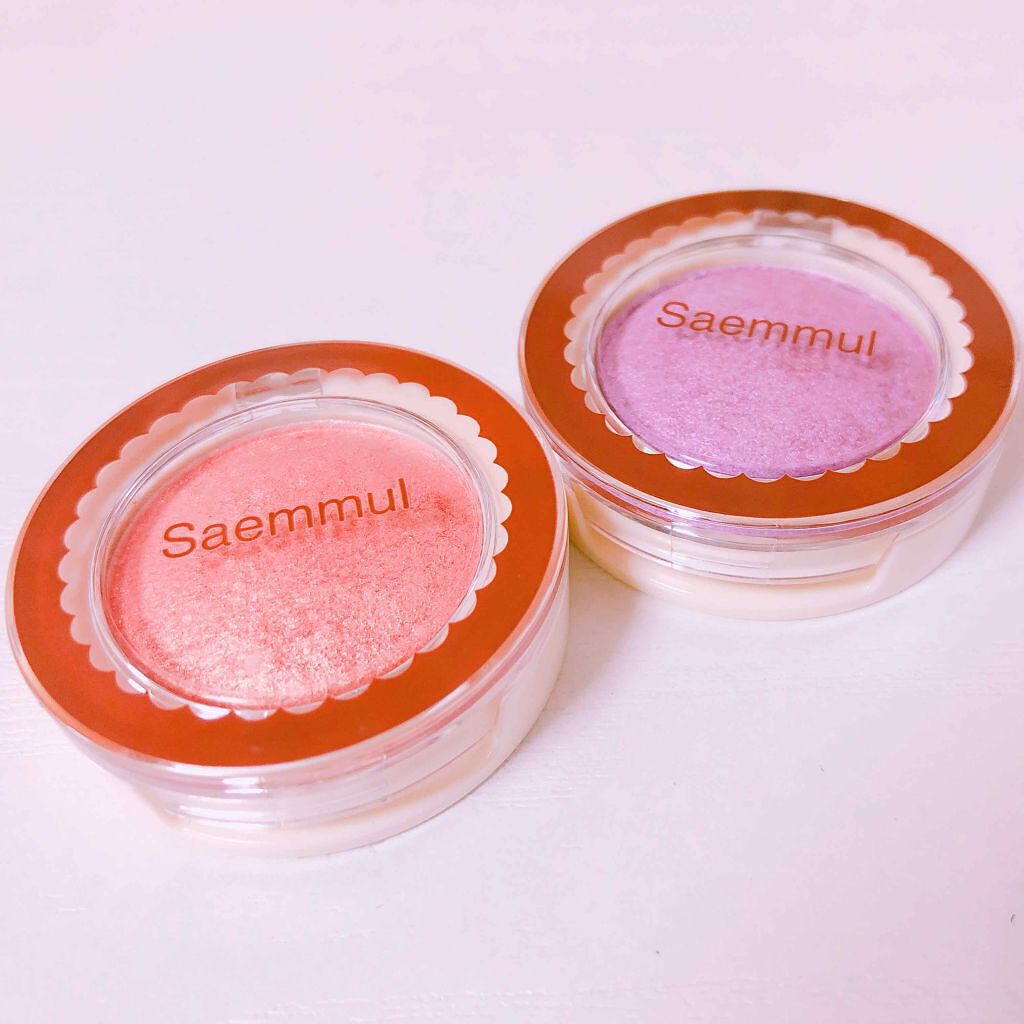 🐟Saemmul アイシャドウ

新大久保で購入したアイシャドウです！！

最初はクリオのアイシャドウを買おうと思っていたのですが、隣に安くてこのかんわいいアイシャドウがあってテスターで試してしまったが最後、こちらを買っていました。🙃笑