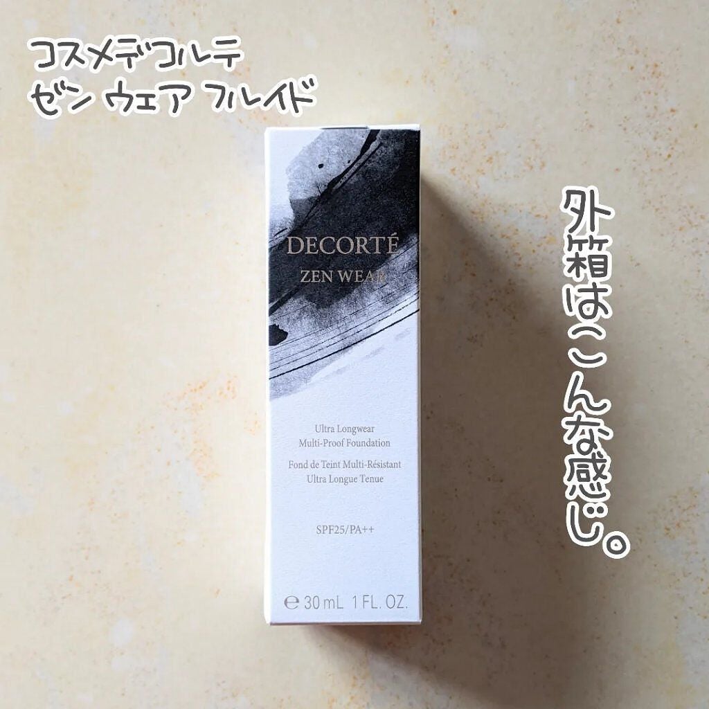 ゼン ウェア フルイド/DECORTÉ/リキッドファンデーションを使ったクチコミ(2枚目)