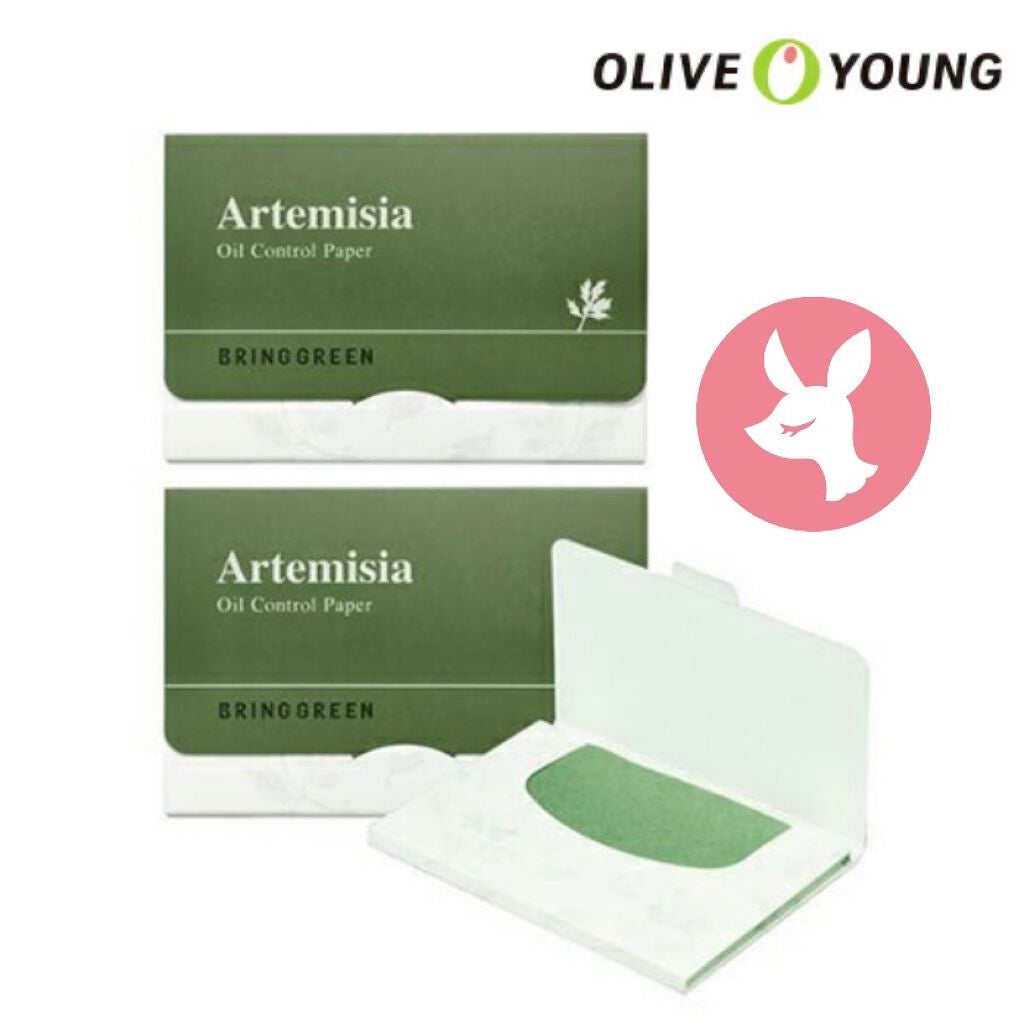 ためしたがり43歳 on LIPS 「オリーブヤング ヨモギ あぶらとり紙 70枚入りヨモギオイルコ..」(1枚目)