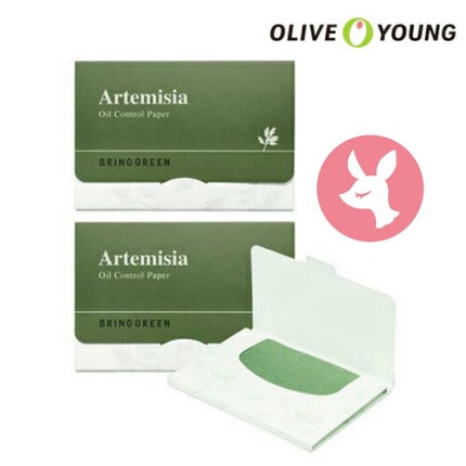 ためしたがり43歳 on LIPS 「オリーブヤング ヨモギ あぶらとり紙 70枚入りヨモギオイルコ..」(1枚目)
